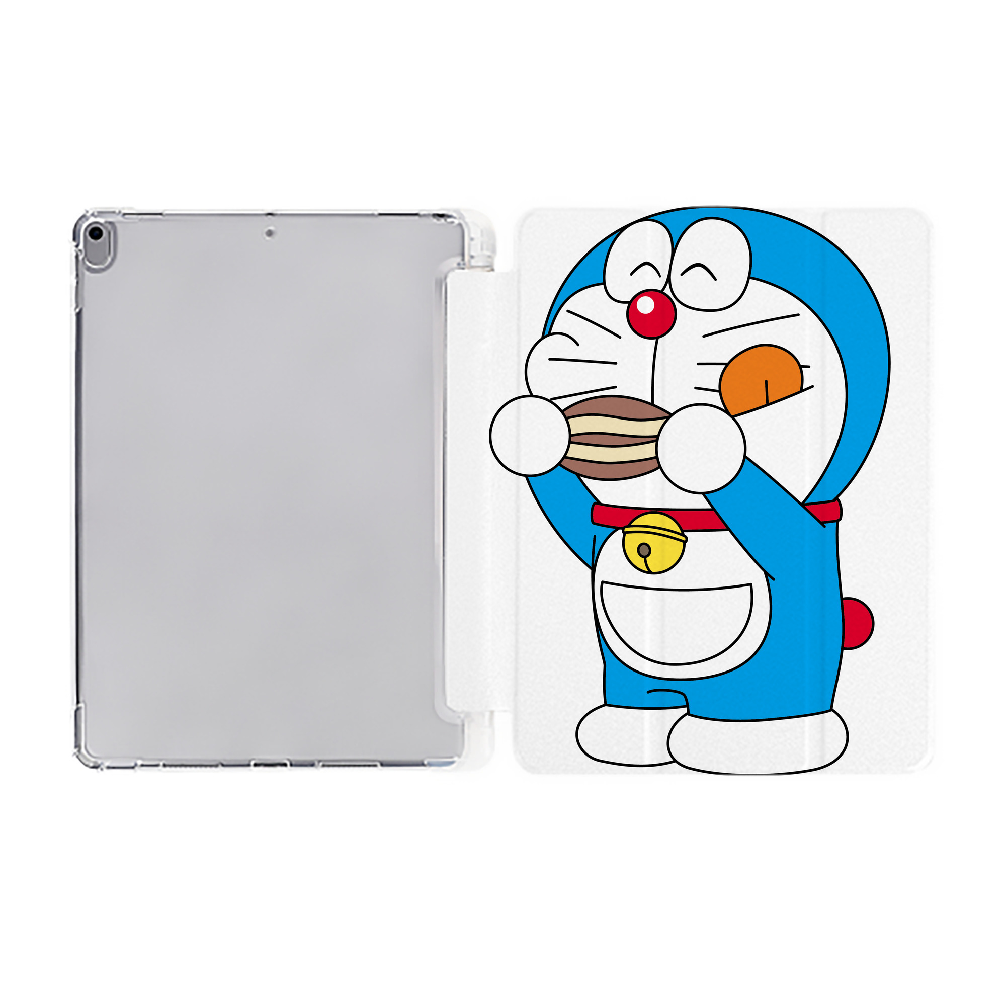（画像用） ドラえもん Doraemon IPad ケース ペン収納付き 三つ折りスタンド PUレザー×シリコン 対応機種9.5/10.5/10.9インチ